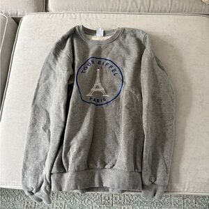 Paris Gray Crewneck Size Small
